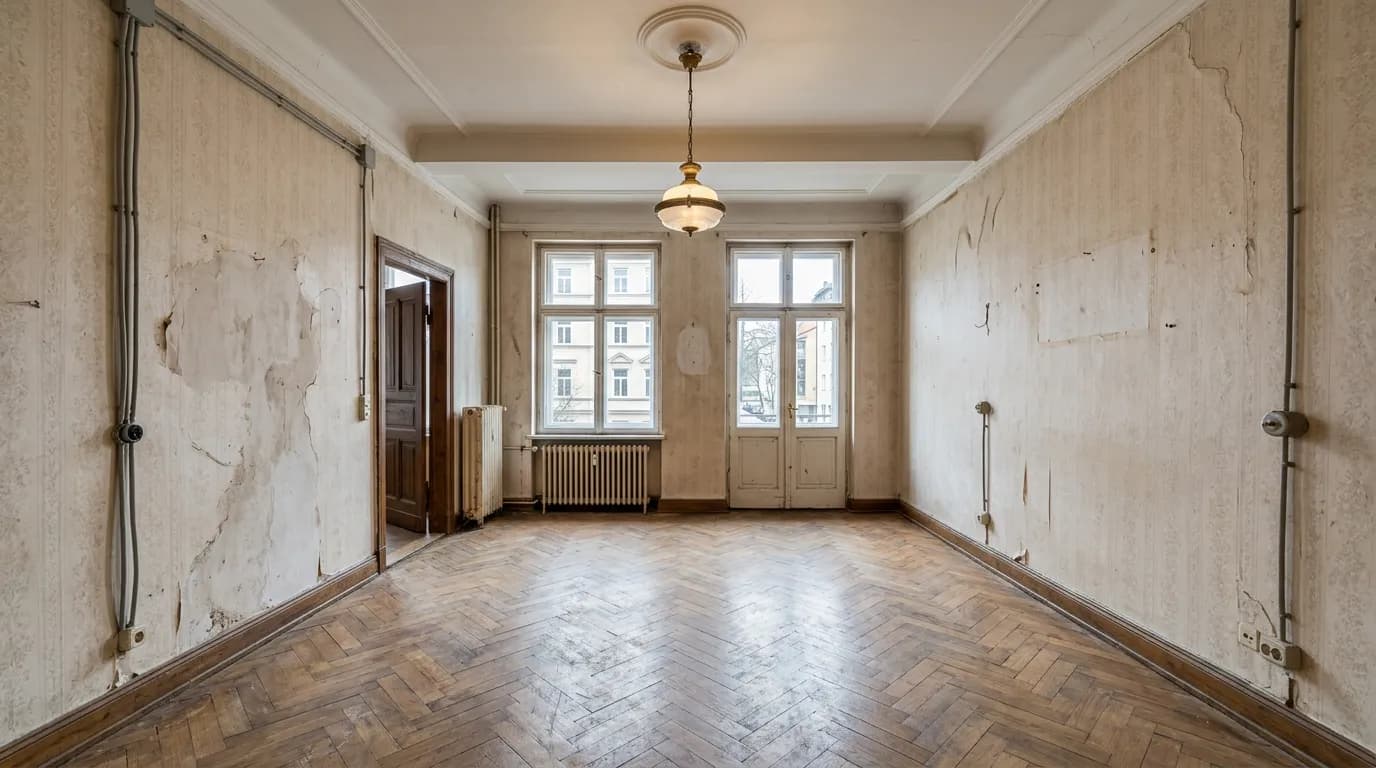 Komplettsanierung Altbauwohnung Haidhausen — vorher